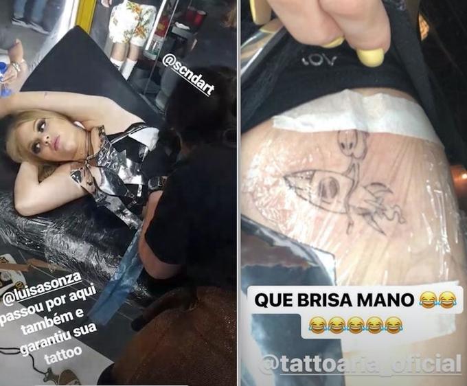 tatuagem da Luisa Sonza