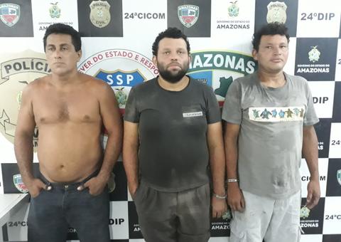 Em Manaus trio é preso suspeito de matar rival a pauladas e terçadadas