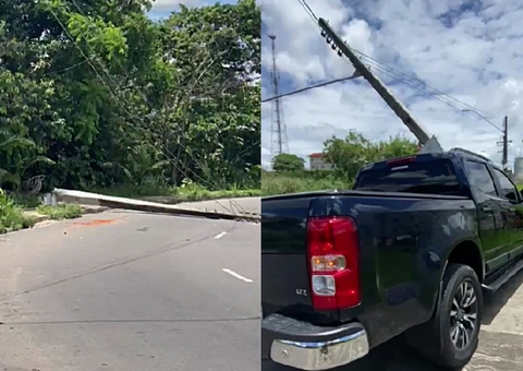 S Em Alta Velocidade Derruba Postes E Deixa Bairro De Manaus Sem