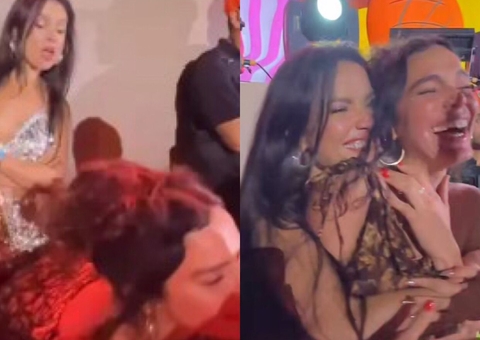 Vídeo Bruna Marquezine e Juliette rebolam até o chão em show de Anitta