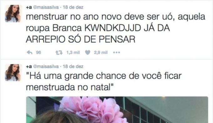 Ô menstruação desregulada', reclama Maisa no Twitter - 01/06/2020 - UOL  Universa