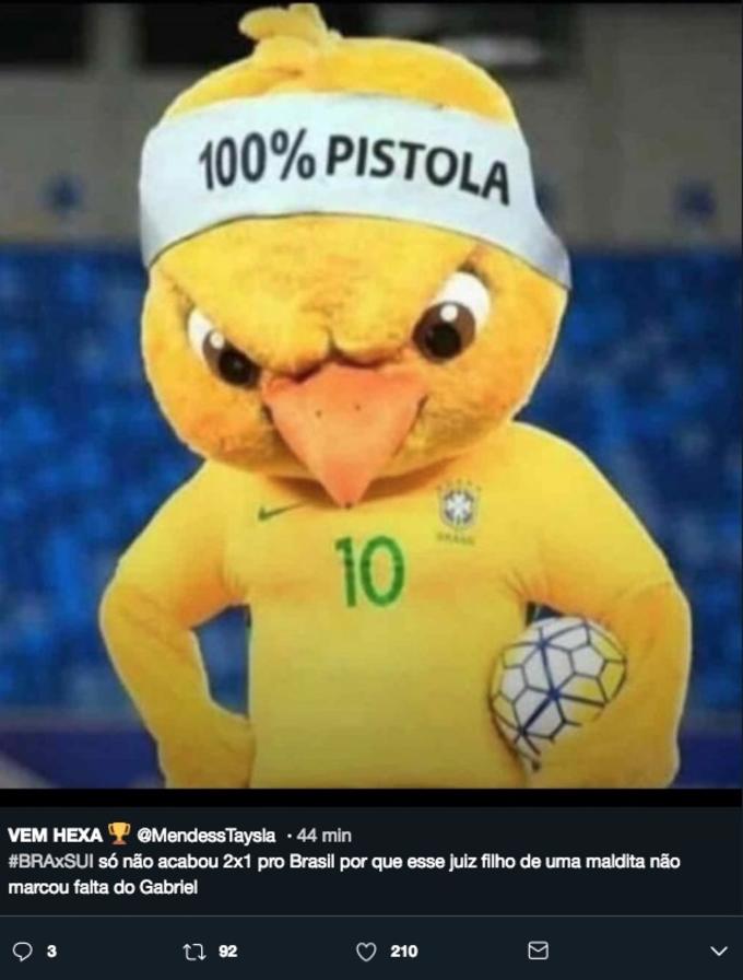 A web não perde tempo e os memes do jogo entre Brasil e Suíça já