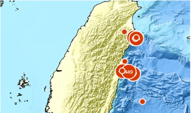 Foto: Reprodução/Administração Central de Meteorologia de Taiwan