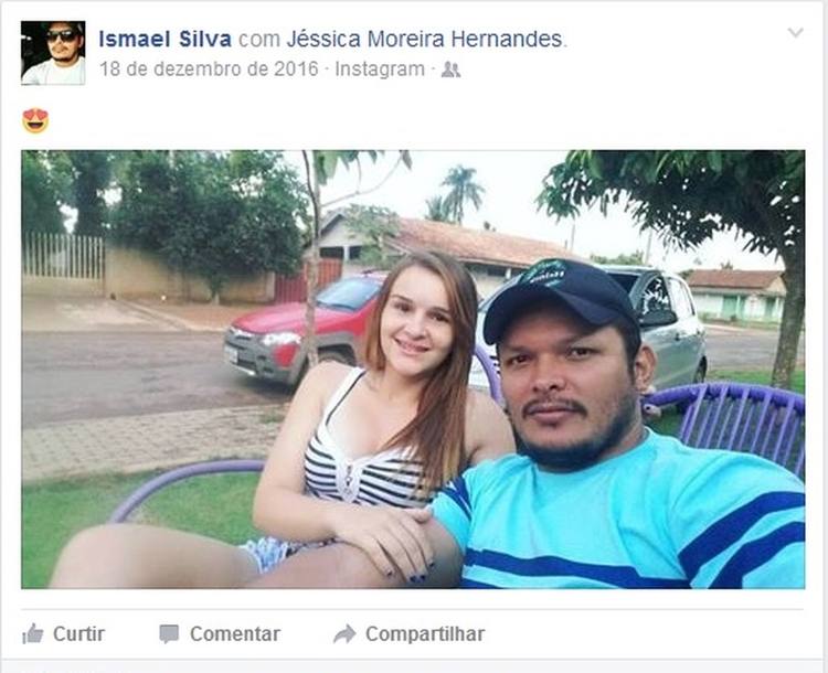 Jéssica foi morta com 13 facadas em em abril de 2017 — Foto: Facebook/Reprodução