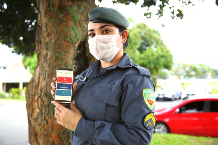 Policiais militares do Amazonas podem fazer consultas via app - Foto: Divulgação/PMAM