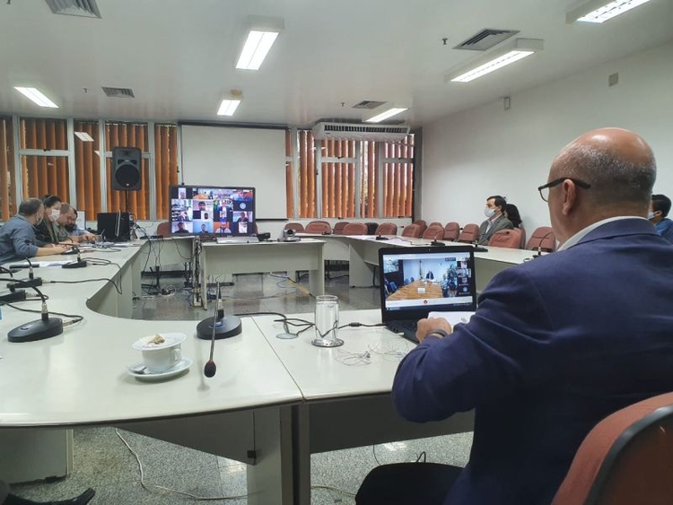 Essa reunião foi a primeira em que o CAS se reuniu por videoconferência - Foto: Divulgação/Suframa