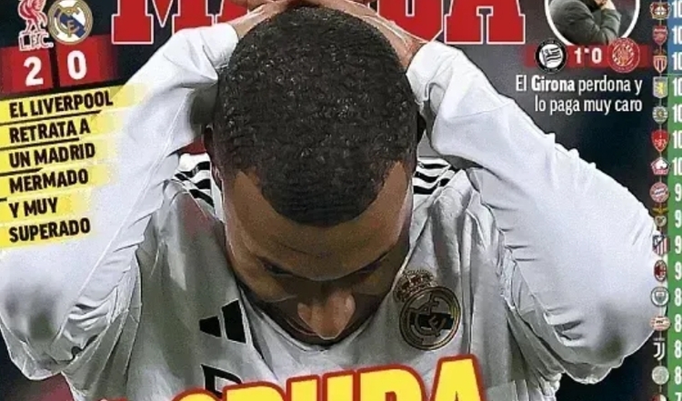 Capa do jornal Marca. Foto: Reprodução