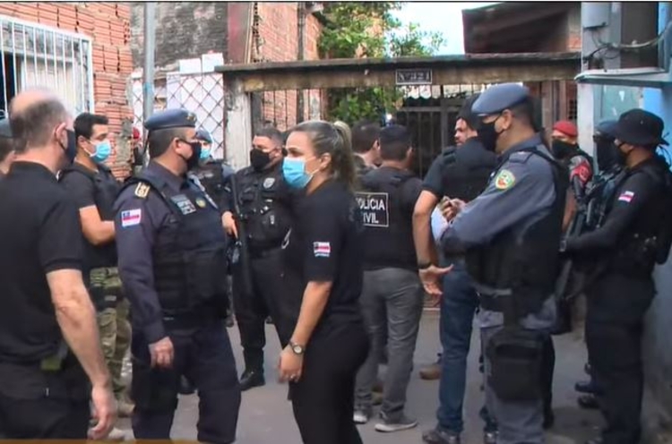 Polícia está no bairro Santa Luzia - Foto: Reprodução