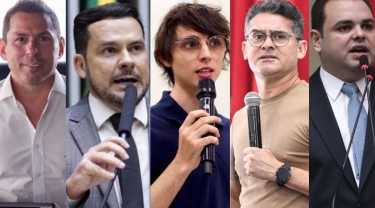 Candidatos Marcelo Ramos, Alberto Neto, Amom Mandel, David Almeida e Roberto Cidade - Foto: Reprodução