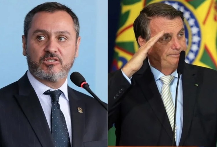 Andrei Rodrigues e Bolsonaro - Foto: MJSP e Agência Brasil 