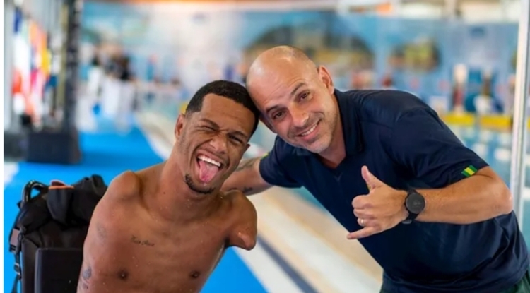 Palestra de Fábio Antunes, técnico de Gabrielzinho, em uma faculdade de Juiz de Fora, foi um evento marcante para o ingresso do paratleta no Ensino Superior. Foto: Divulgação