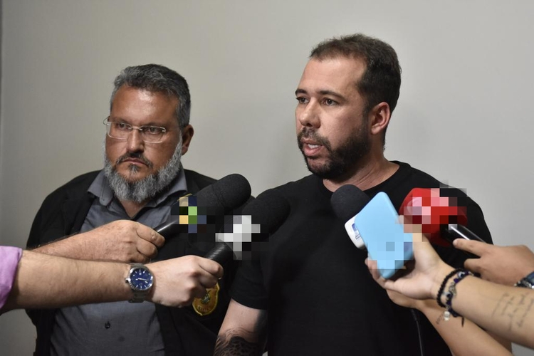 Delegados Bruno Fraga e Thomaz Vasconcelos em coletiva - Foto: Reprodução