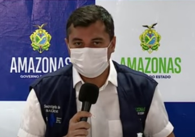 Governador do Amazonas, Wilson Lima - Imagem: Reprodução/Youtube