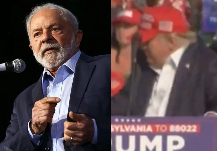 Foto de Lula: Marcelo Camargo/Agência Brasil --- Foto de Trump: Reprodução/Twitter