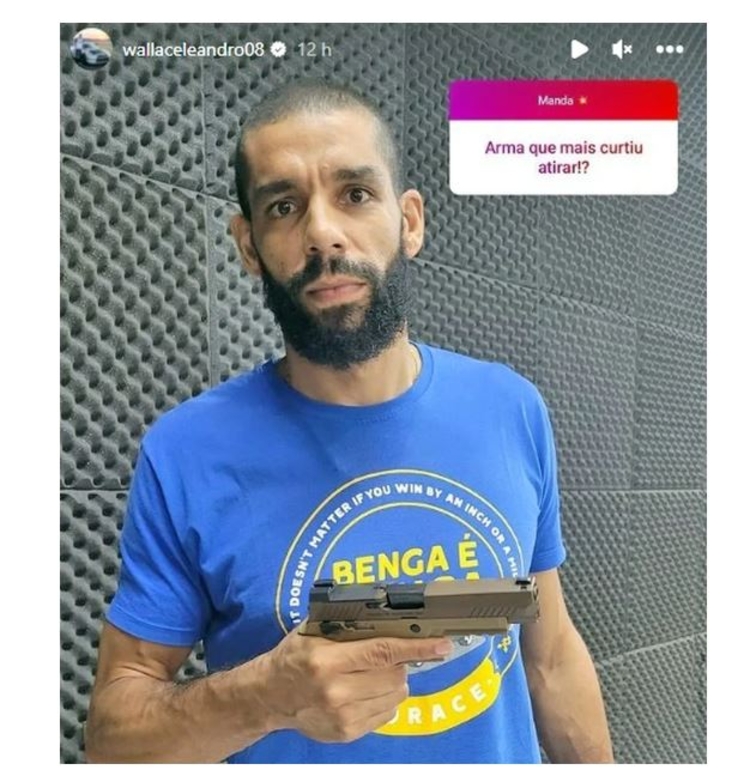 Wallace é bolsonarista declarado - Foto: Reprodução/Instagram Wallace