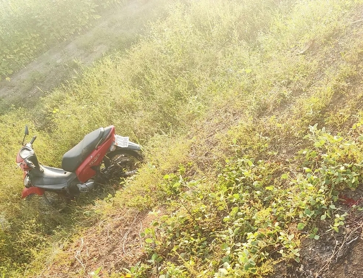 Moto em que o militar pilotava. — Foto: Arquivo pessoal