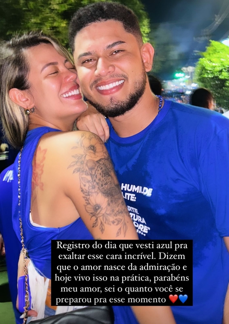 Bruna Castro e Patrick Araújo - Foto: Reprodução/Instagram