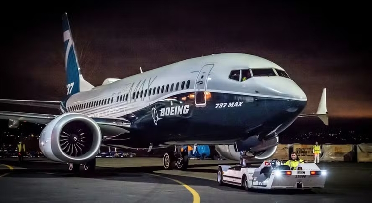 O modelo Boeing 737 Max não voa mais desde 2019 — Foto: Divulgação/Boeing