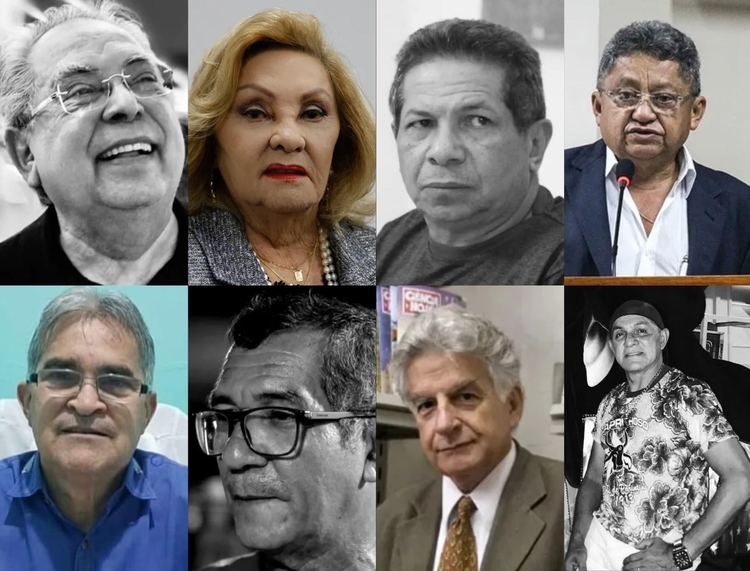 Personalidades que morreram no Amazonas em 2023. — Foto: Divulgação