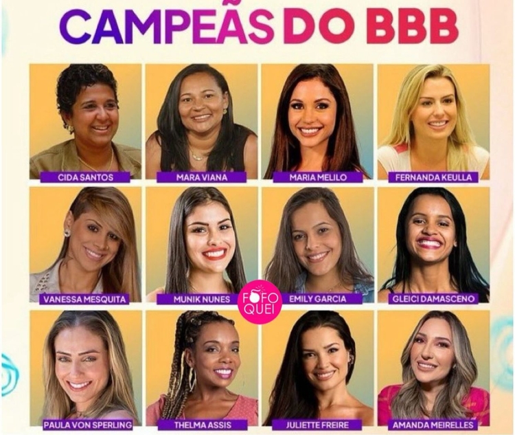Campeãs do BBB - Montagem: Fofoquei/Instagram/ Fotos: TV Globo