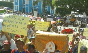 Em Autazes, manifestação pede permanência do prefeito