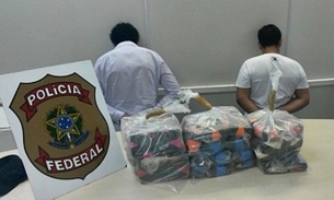 Polícia Federal prende três homens com 33 quilos de cocaína