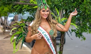 De tapa sexo, Musa da Mancha Verde exibe corpão em ensaio