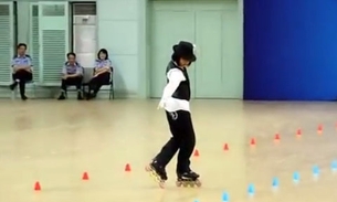 Chinesa dança com patins ao som de Michael Jackson 