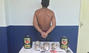 Menor é apreendido com quase 1 quilo de cocaína e skank 