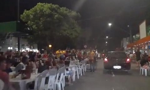 Durante pandemia, bares ficam lotados em dia de Fla x Flu em Manaus; veja vídeo