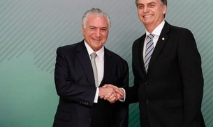 Temer aceita convite e se reúne com Bolsonaro para acertar detalhes de missão no Líbano
