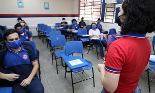 Estudantes da rede estadual podem trocar máscaras a partir de segunda