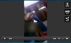 Casal é flagrado fazendo sexo dentro de ônibus