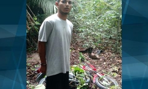 Homem é preso ao esconder moto roubada em buraco com folhas
