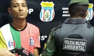 Em perseguição, casal armado cai de moto em avenida de Manaus