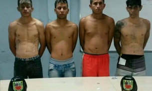 Força Tática prende quarteto enquanto embalava drogas
