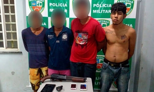Com carro roubado e escopeta “fake”, bando é preso após arrastões no São José