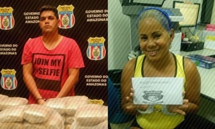 Casal é preso com 45 quilos de droga  e munições em Manaus 