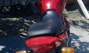 Motocicleta furtada é recuperada por GPS após vítima acionar a polícia
