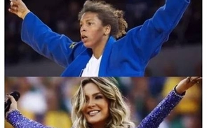 Claudia Leitte posta foto parecida com judoca Rafaela Silva e é criticada