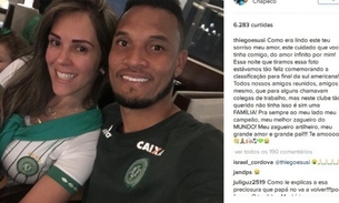 Esposas de jogadores da Chape fazem homenagens  na web 