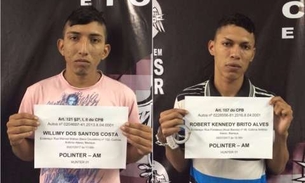 Homens são presos por roubo e homicídio em Manaus