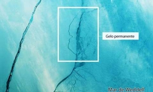Iceberg gigante que se desprendeu na Antártica se desloca para mar aberto