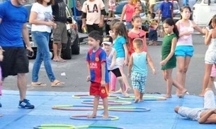 Em Manaus, projeto realiza atividades recreativas neste fim de semana na zona Norte