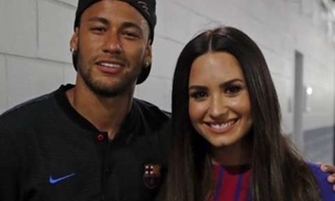  Depois de recadinho na internet, Demi Lovato e Neymar têm encontro e fãs piram