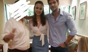 Lucas e noiva posam com fã durante reencontro e ex-bbb revela detalhes