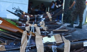 TJAM entrega 446 armas de fogo para incineração em Manaus