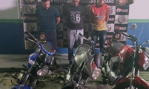 Trio é preso com motocicletas clonadas em Manaus