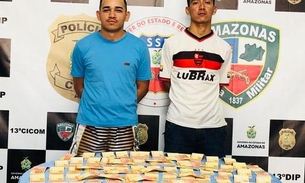 Laranjinha e parceiro são presos com remessa de dinheiro falso em Manaus
