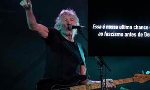 Show de Roger Waters tem 'Ele não!' segundos antes de proibição de manifestação política